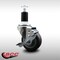 Service Caster 3.5'' SS Thermoplastic Rubber Swivel 1-1/2'' Expanding Stem Caster with Brake SCC-SSEX20S3514-TPRB-TLB-112 - alternate 2